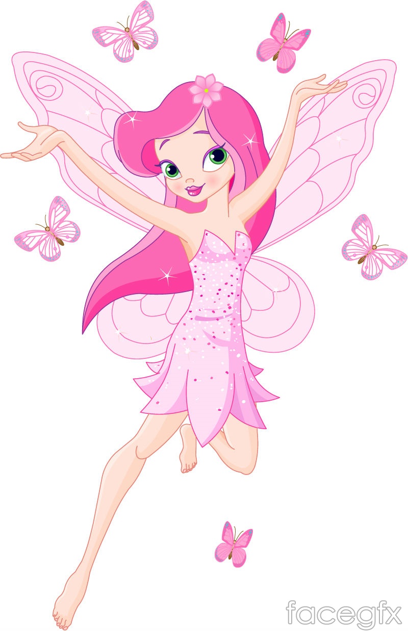 Pink Fairy Clip Art