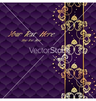 Purple and Gold Elegant Background