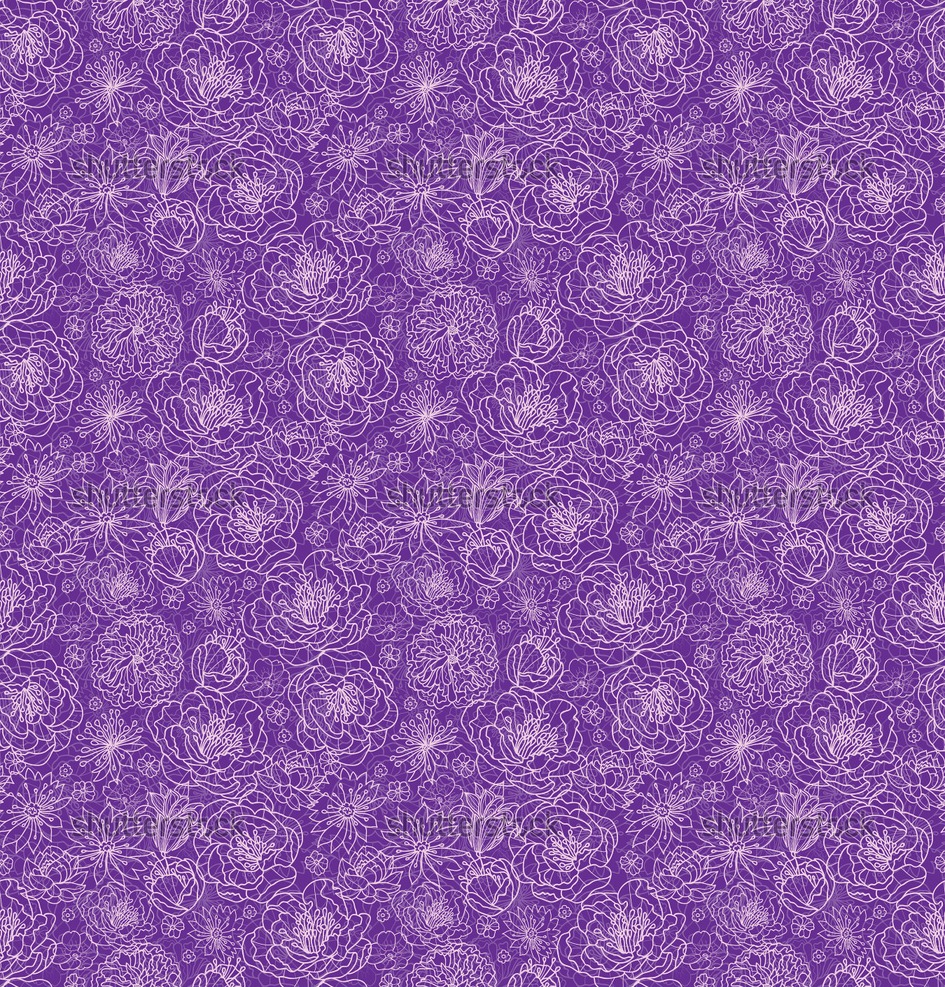 Purple Flower Vintage Background Patterns