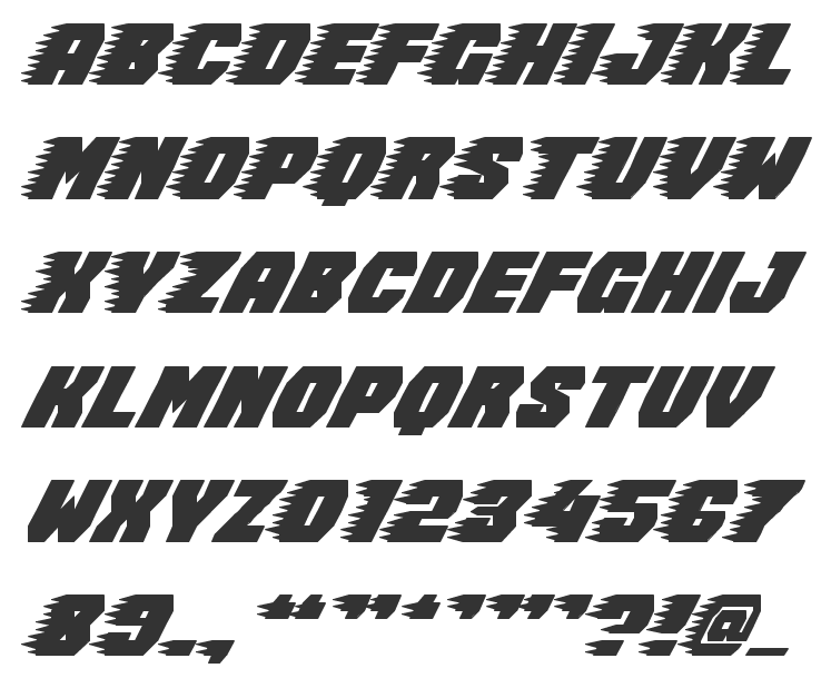 Race Car Number Fonts