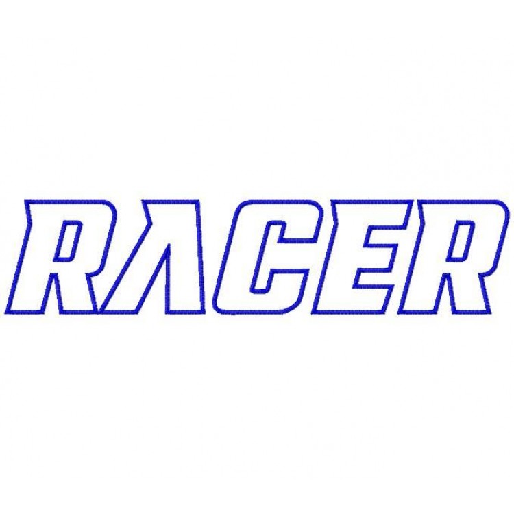 Racing Embroidery Font Racing Embroidery Font