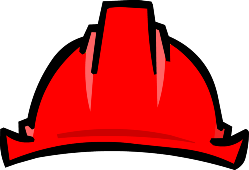 Red Construction Hard Hats