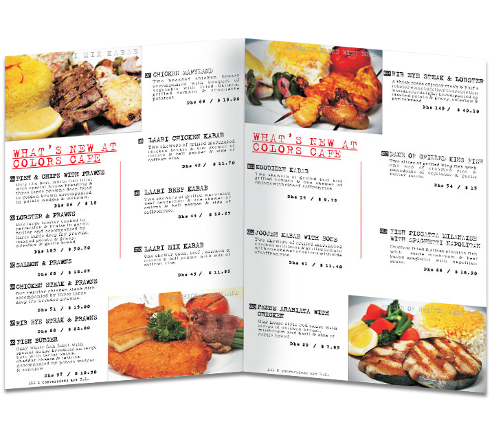 Restaurant Menu Design Ideas