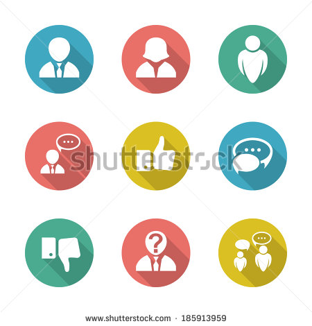 Round Social Media Icons Vector