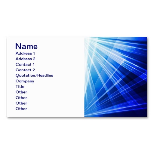 Royal Blue and White Business Card Background Design