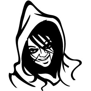 Scary Witch Face Clip Art