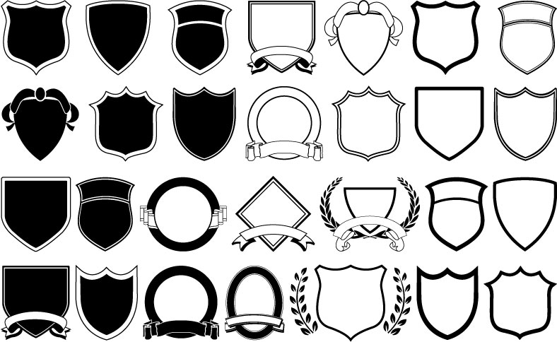 Shield Vector Logo Shapes Shield Vector Logo Shapes