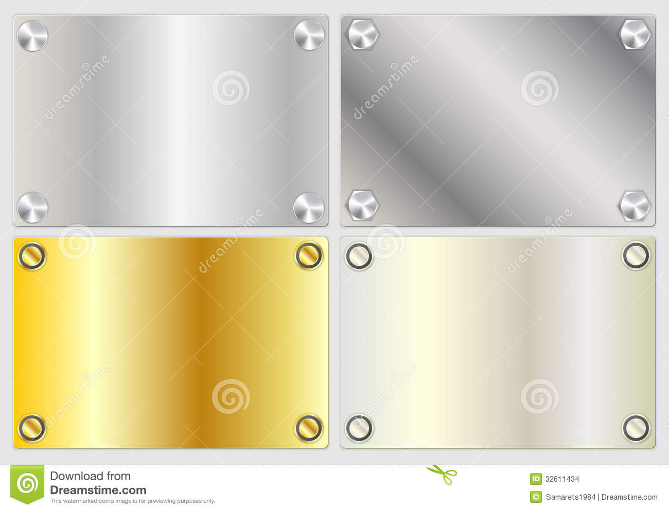 Silver and Gold Banner
