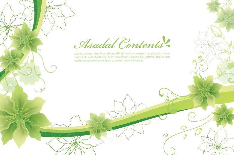 Simple Floral Vector Graphics Simple Floral Vector Graphics