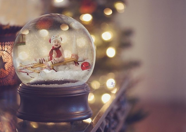 Snow Globe Template Photoshop