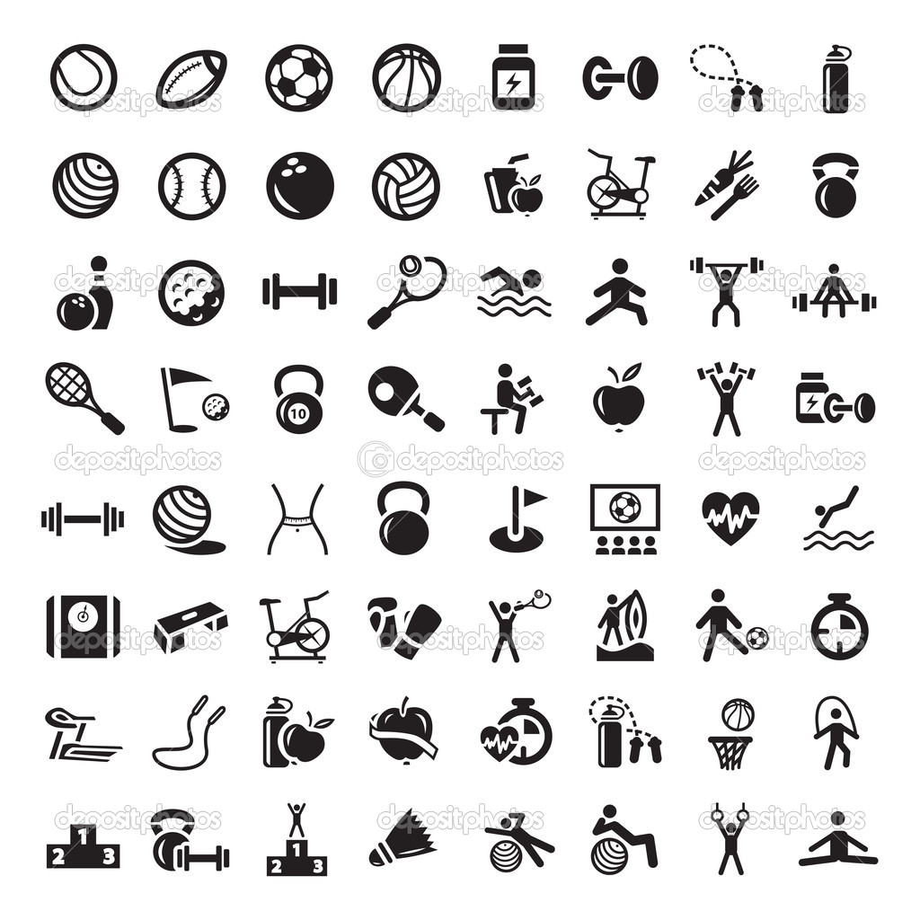 16 Sports Symbols Vector Images