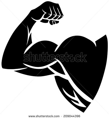 Strong Arm Clip Art Silhouette