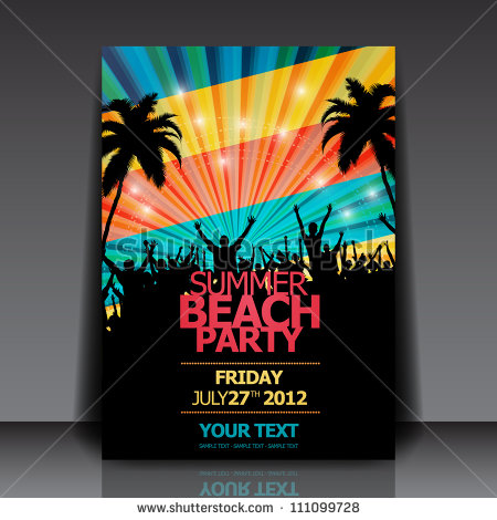 Summer Beach Party Flyer Summer Beach Party Flyer