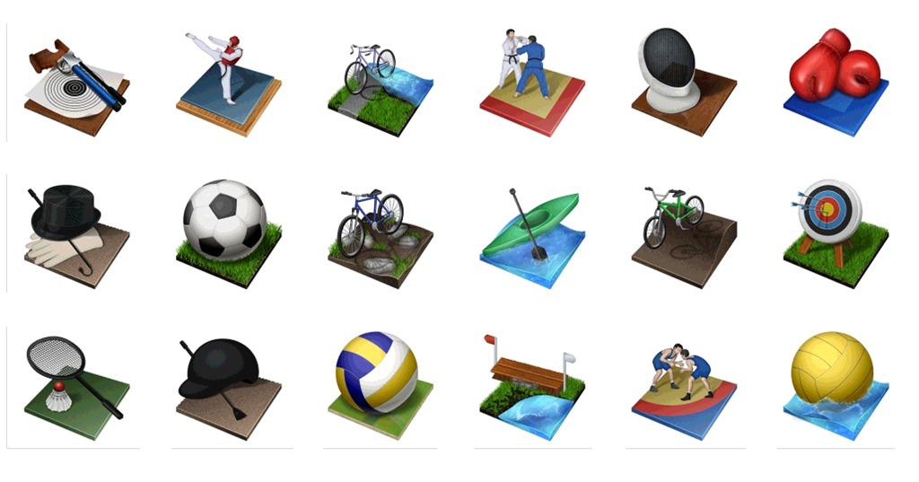 Summer Olympic Sports Icons Summer Olympic Sports Icons
