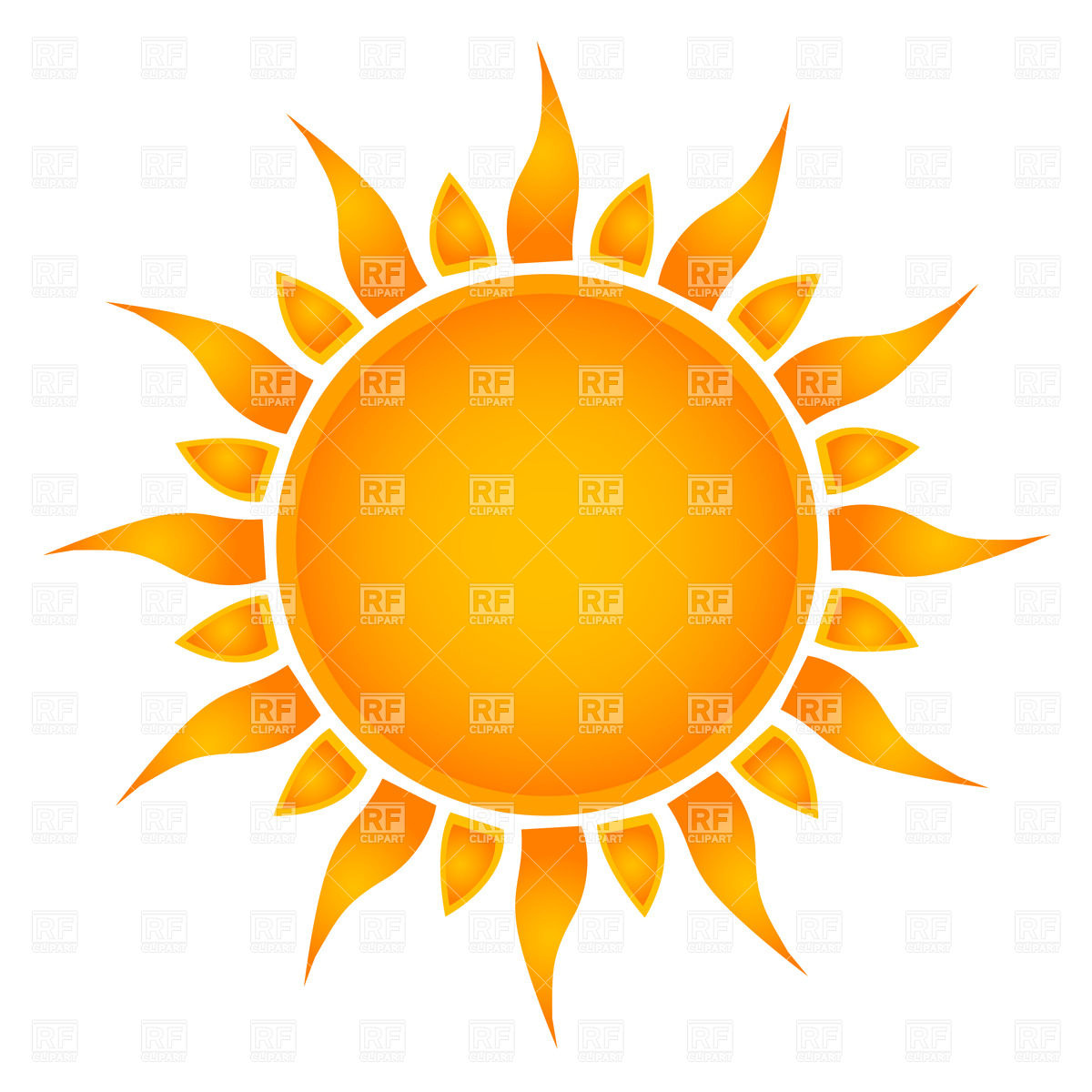 Sun Vector Clip Art