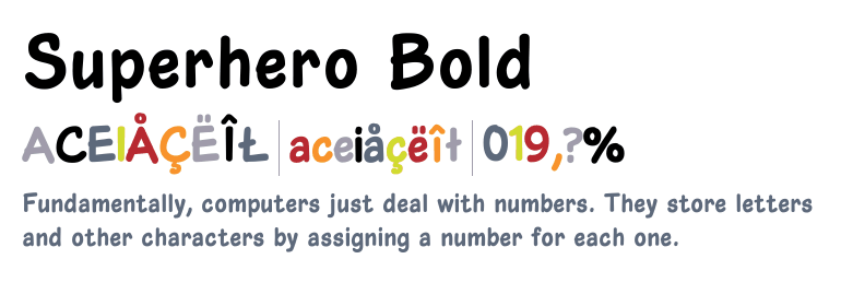 Super Heroes Font