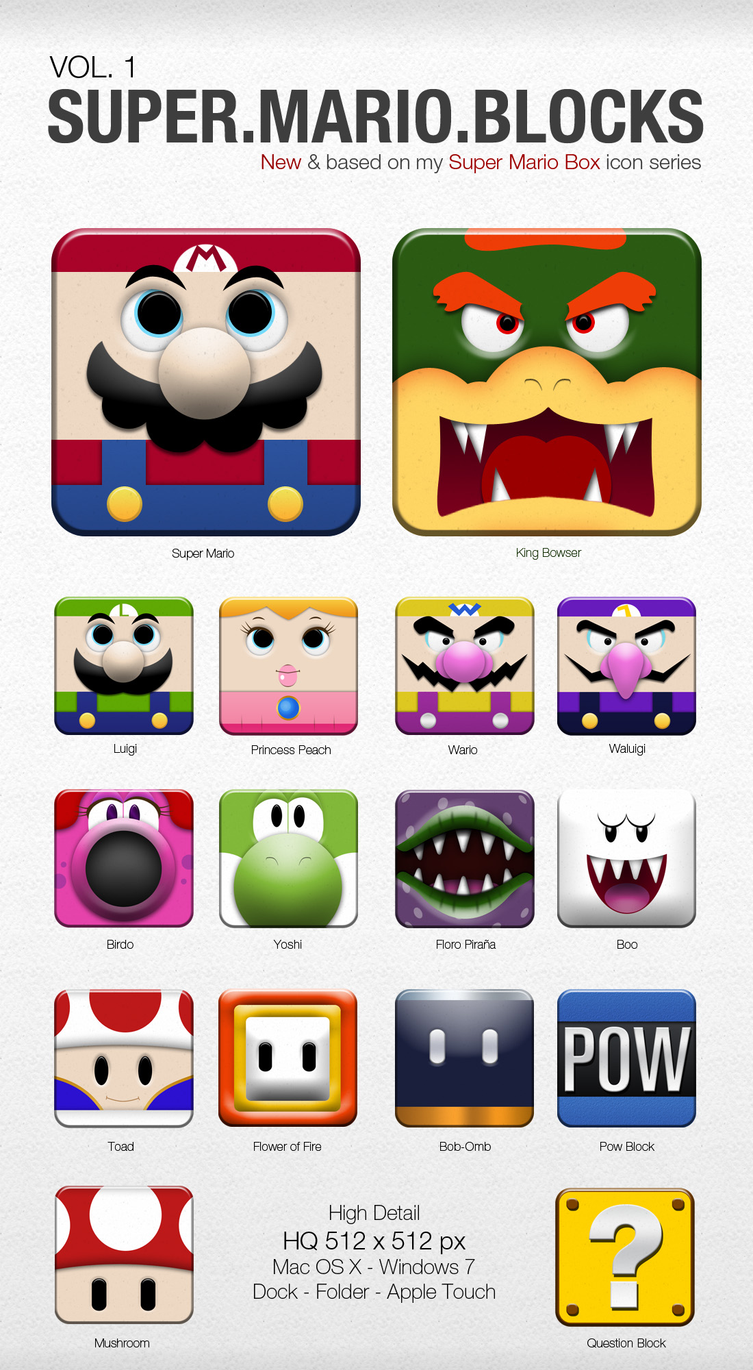 Super Mario Block Icon