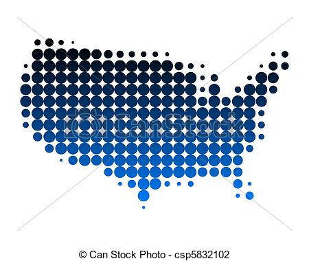 USA Map Vector