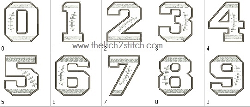 Varsity Number Font