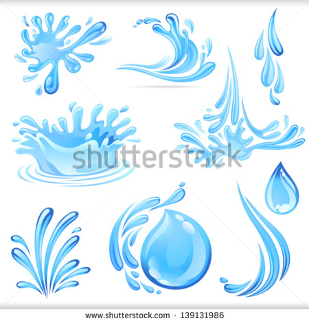 Vector Art Water Drop Splash