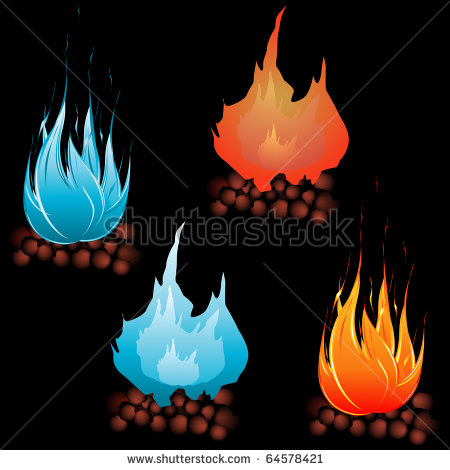 Vector Fire Charcoal Drawings Vector Fire Charcoal Drawings