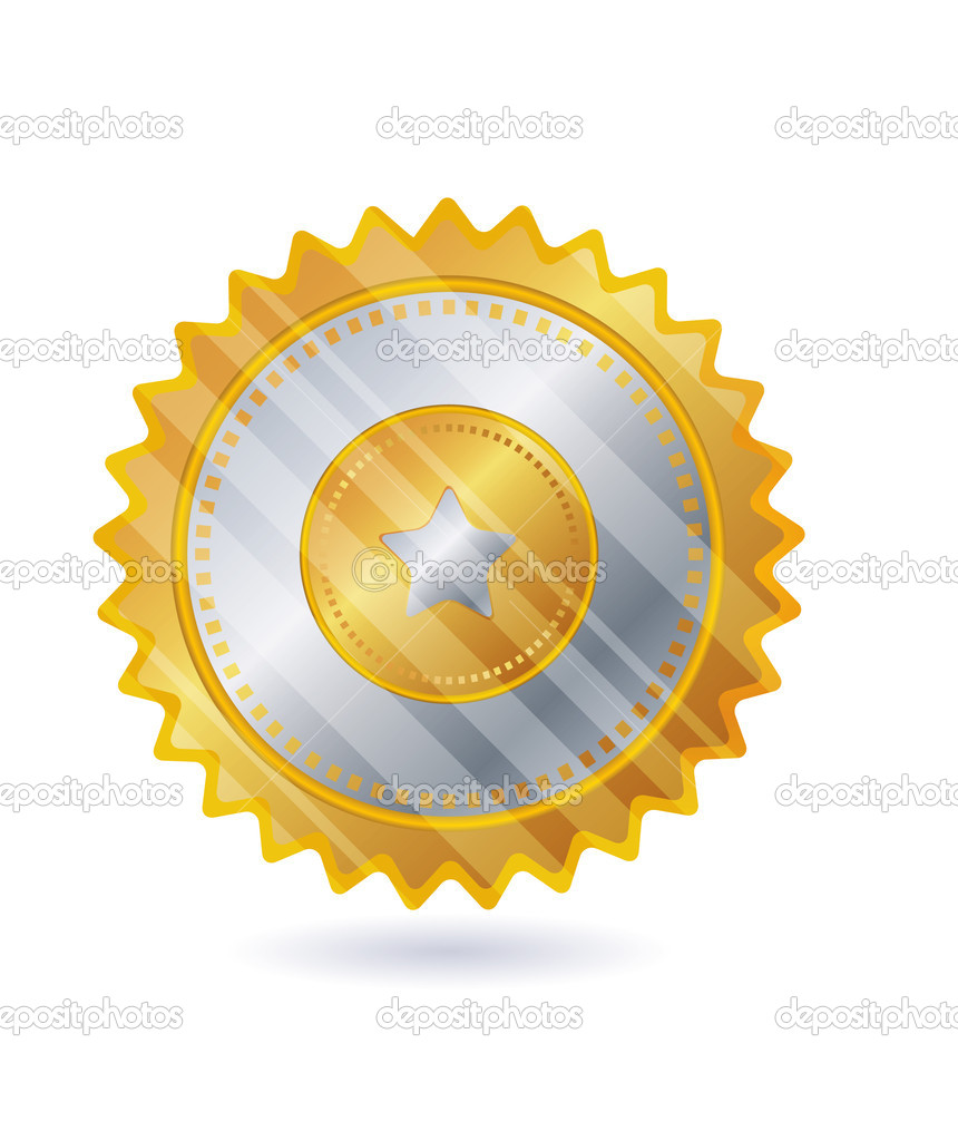 Vector Gold Badge