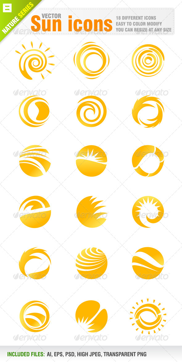 Vector Sun Icon Transparent