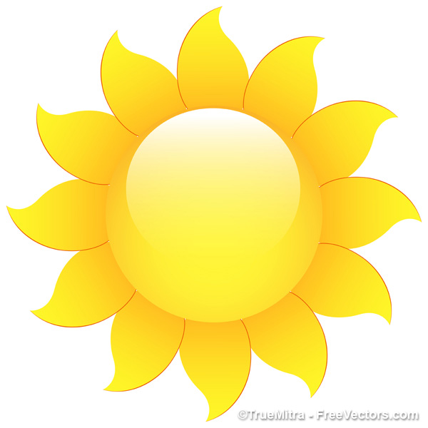 18 Sun Icon Vector Images