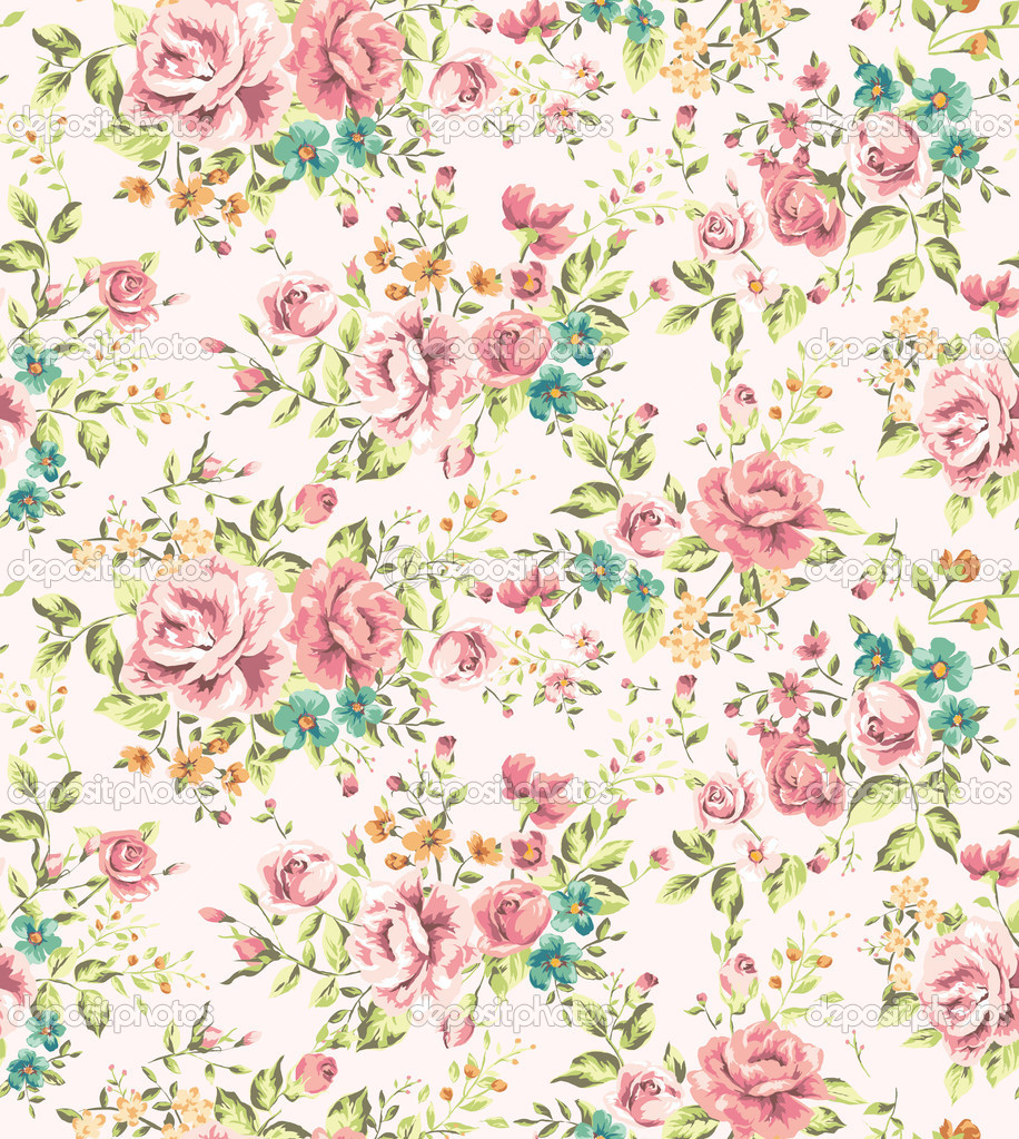 Vintage Floral Flowers Pattern Vintage Floral Flowers Pattern