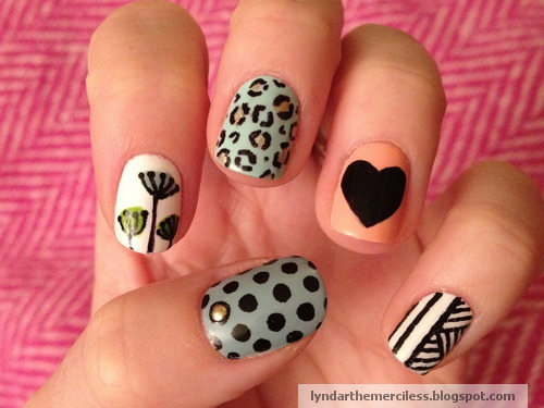 Vintage Nail Art Idea