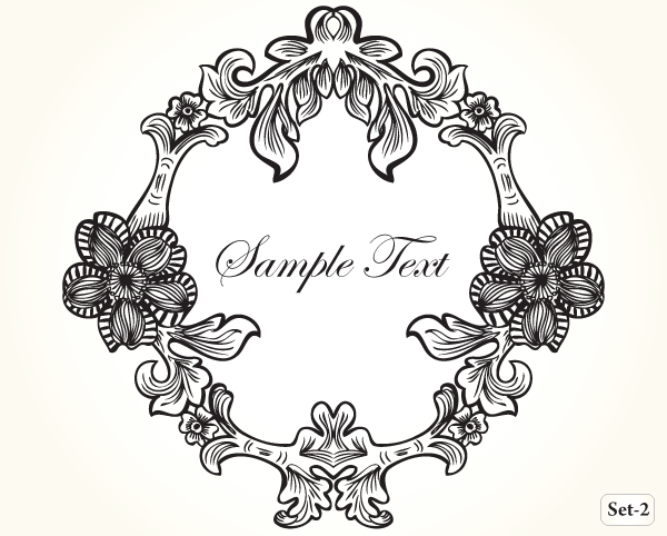 Vintage Vector Frames Illustrator