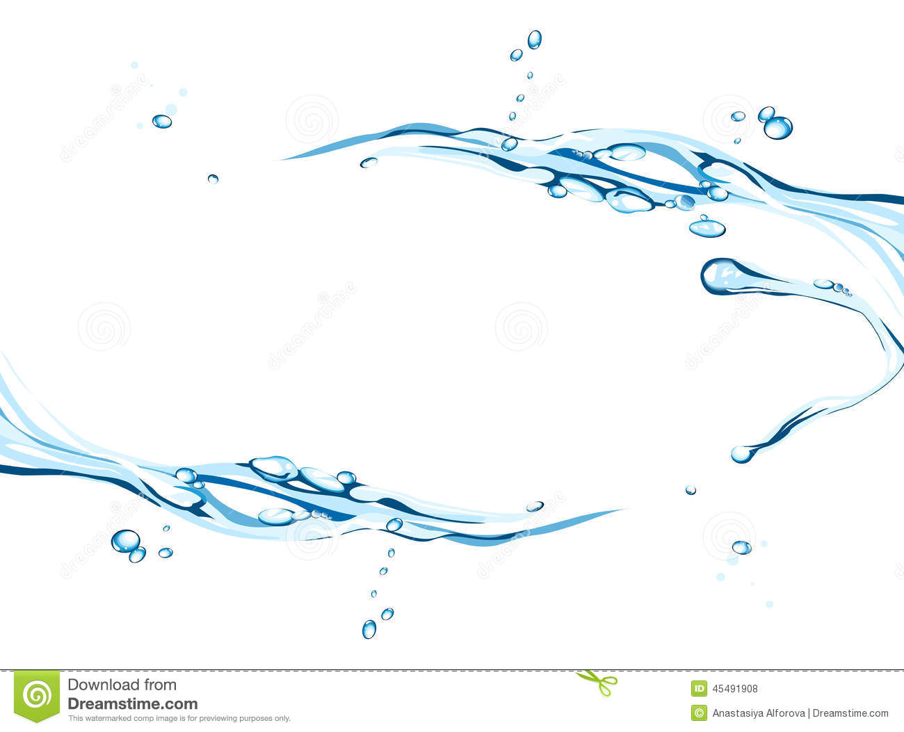 Water Splash Vector Illustration Water Splash Vector Illustration