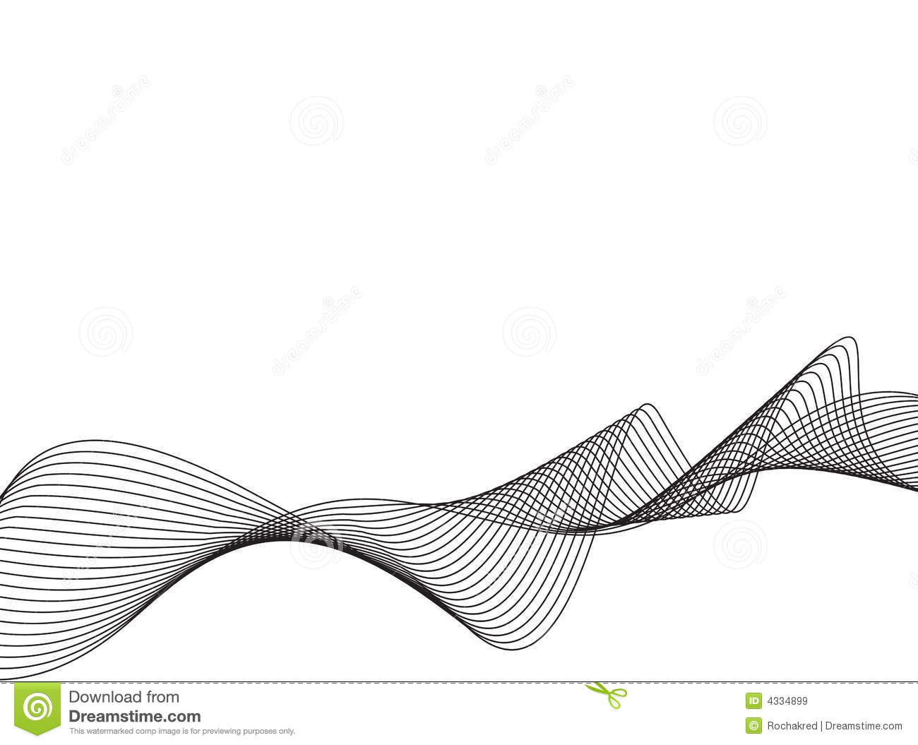 Waves Line Vector Art