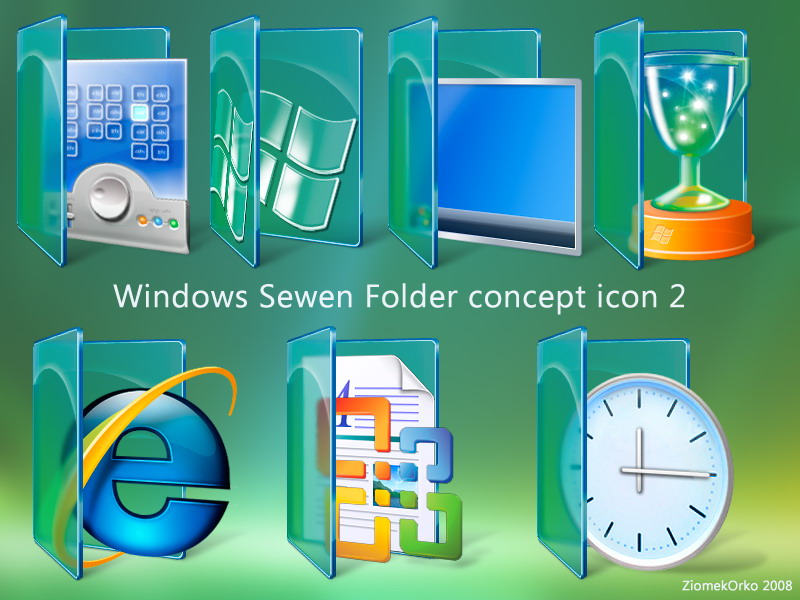 Windows 7 Desktop Folder Icons Windows 7 Desktop Folder Icons