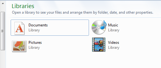 Windows 7 Library Icons