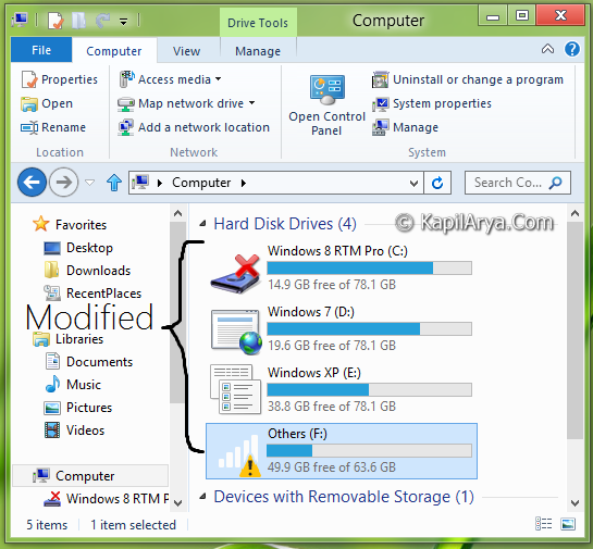 Windows 8 Change Drive Icon