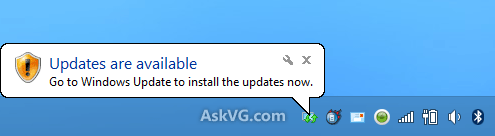 Windows Update Tray Icon