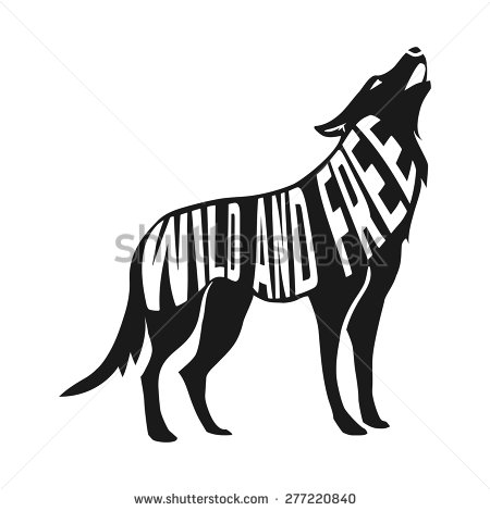 Wolf Silhouette Vector Free