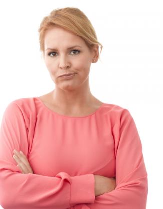 Woman Arms Crossed Angry