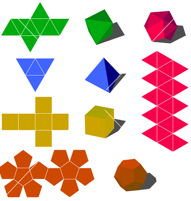 3D Geometric Shapes Vector 3D Geometric Shapes Vector
