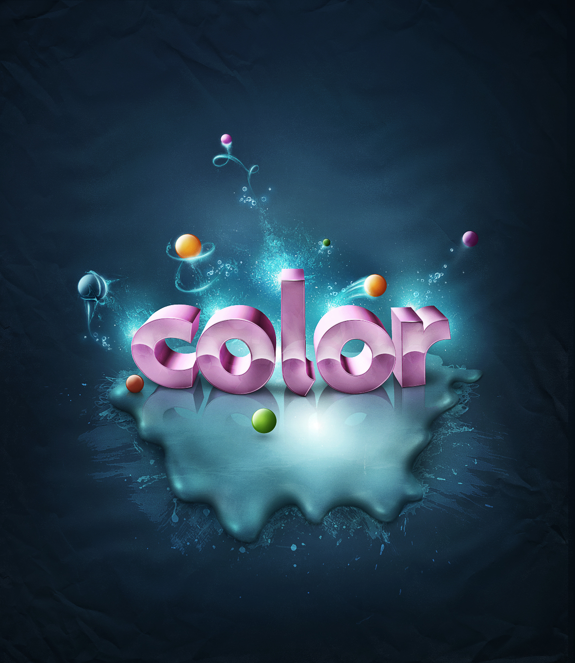 3D Text Effect Tutorials Photoshop