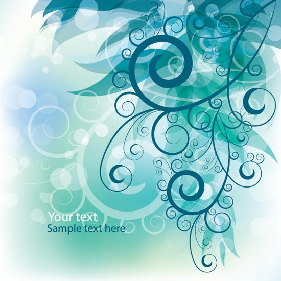 Abstract Background Vector Floral Graphic