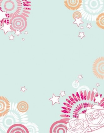 Abstract Flowers Vector Free