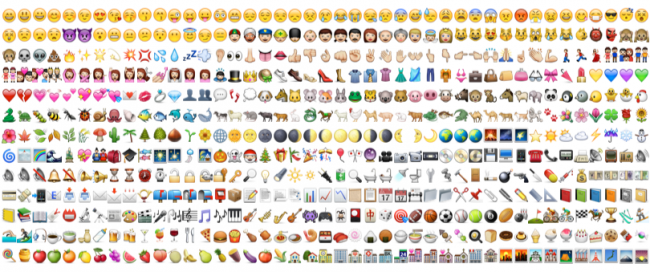 All iPhone Emoji Faces