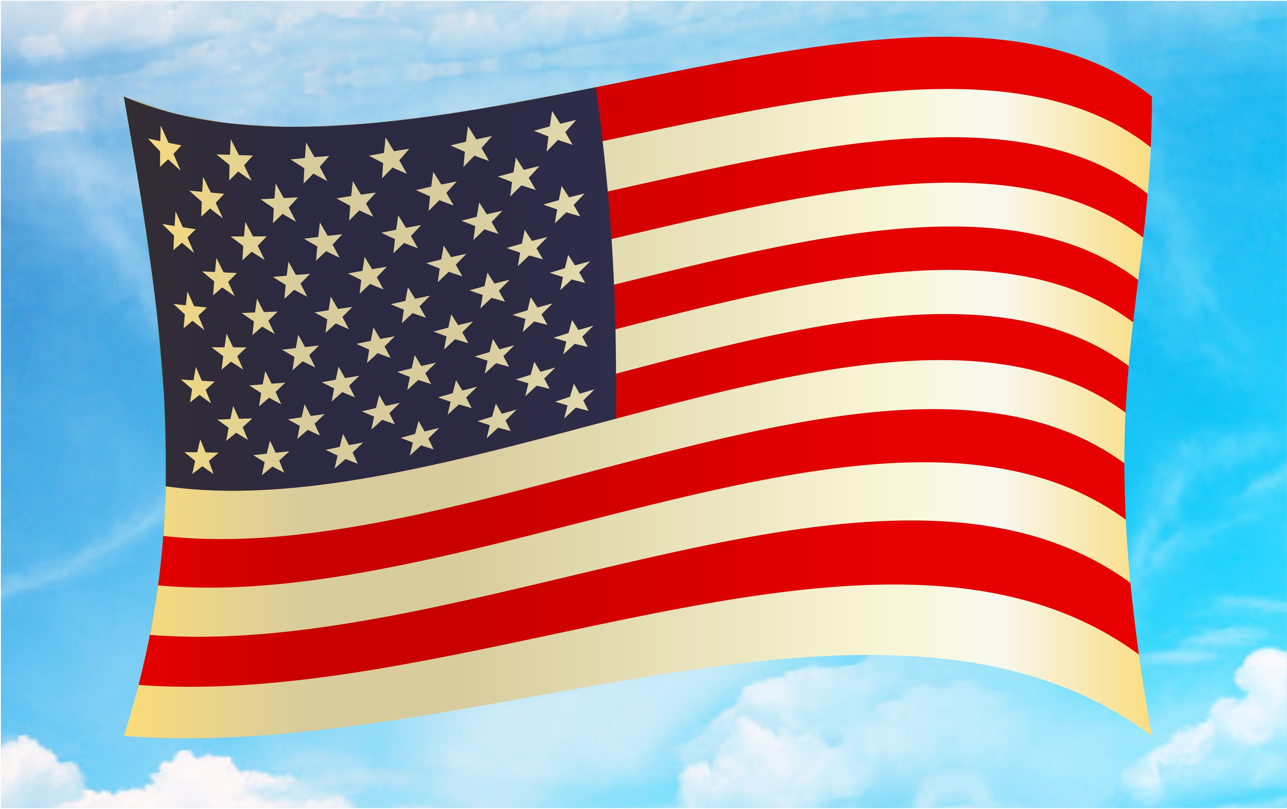 American Flag Public Domain Clip Art