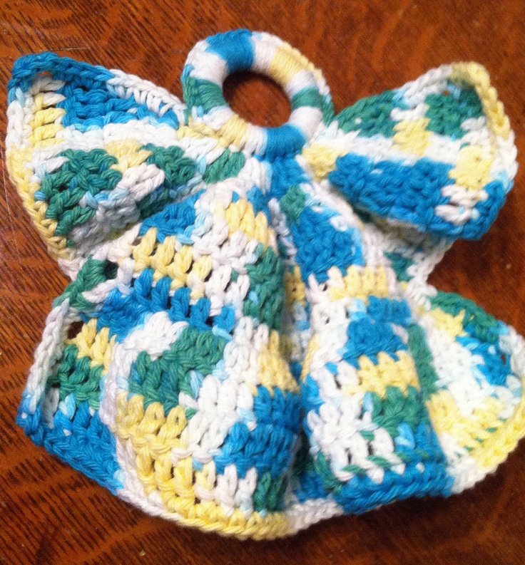Angel Dishcloth Crochet Pattern