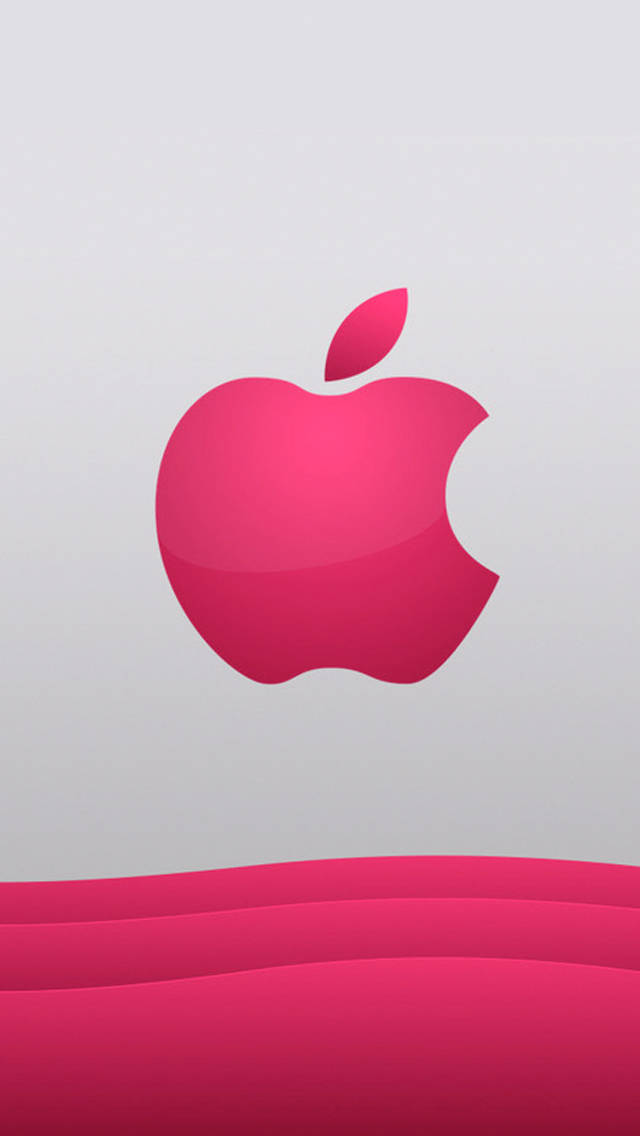 Apple iPhone Logo Pink