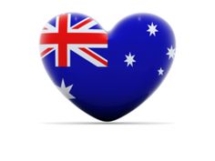 Australia Heart Flag Australia Heart Flag