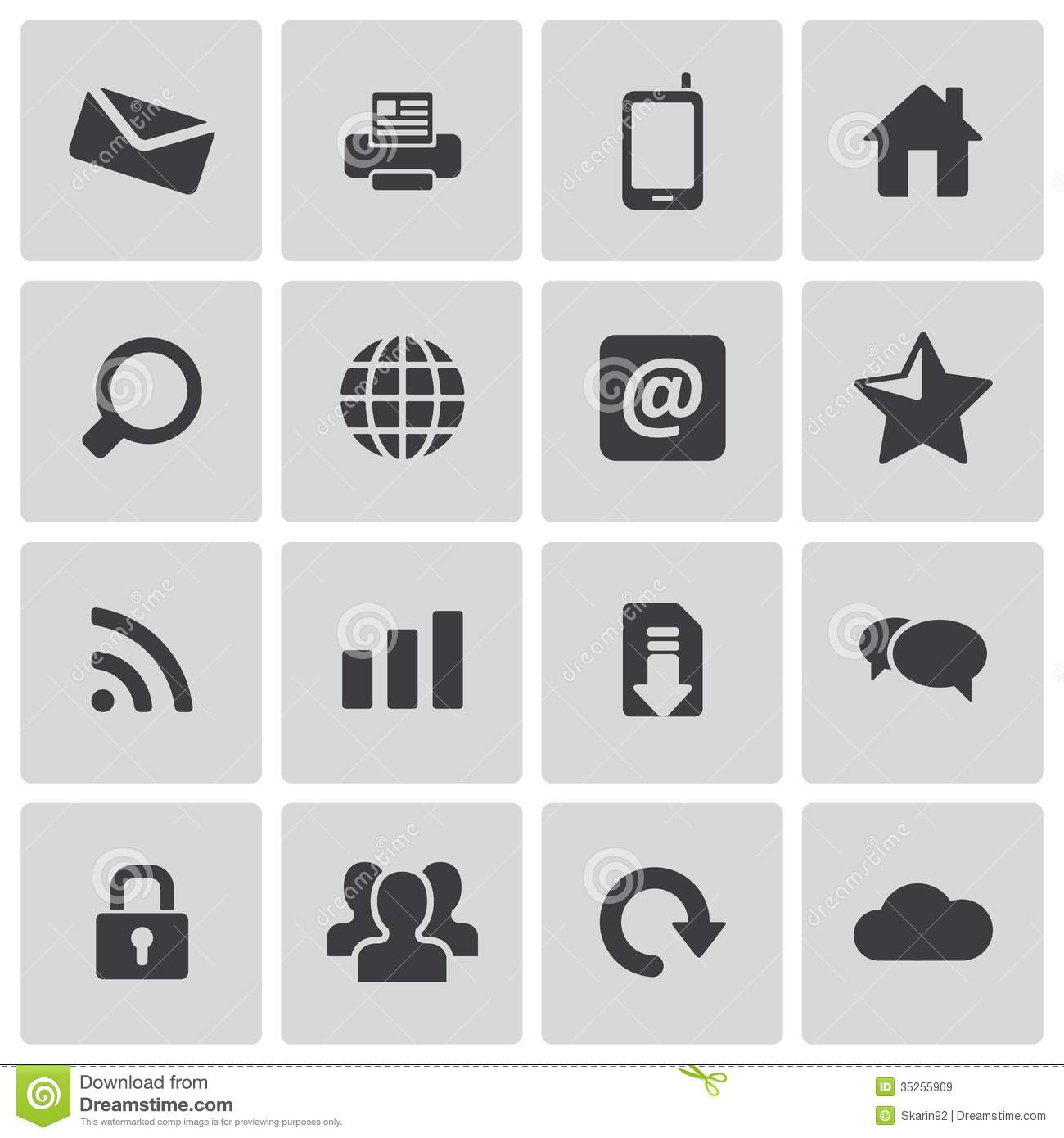 Black Internet Vector Icon