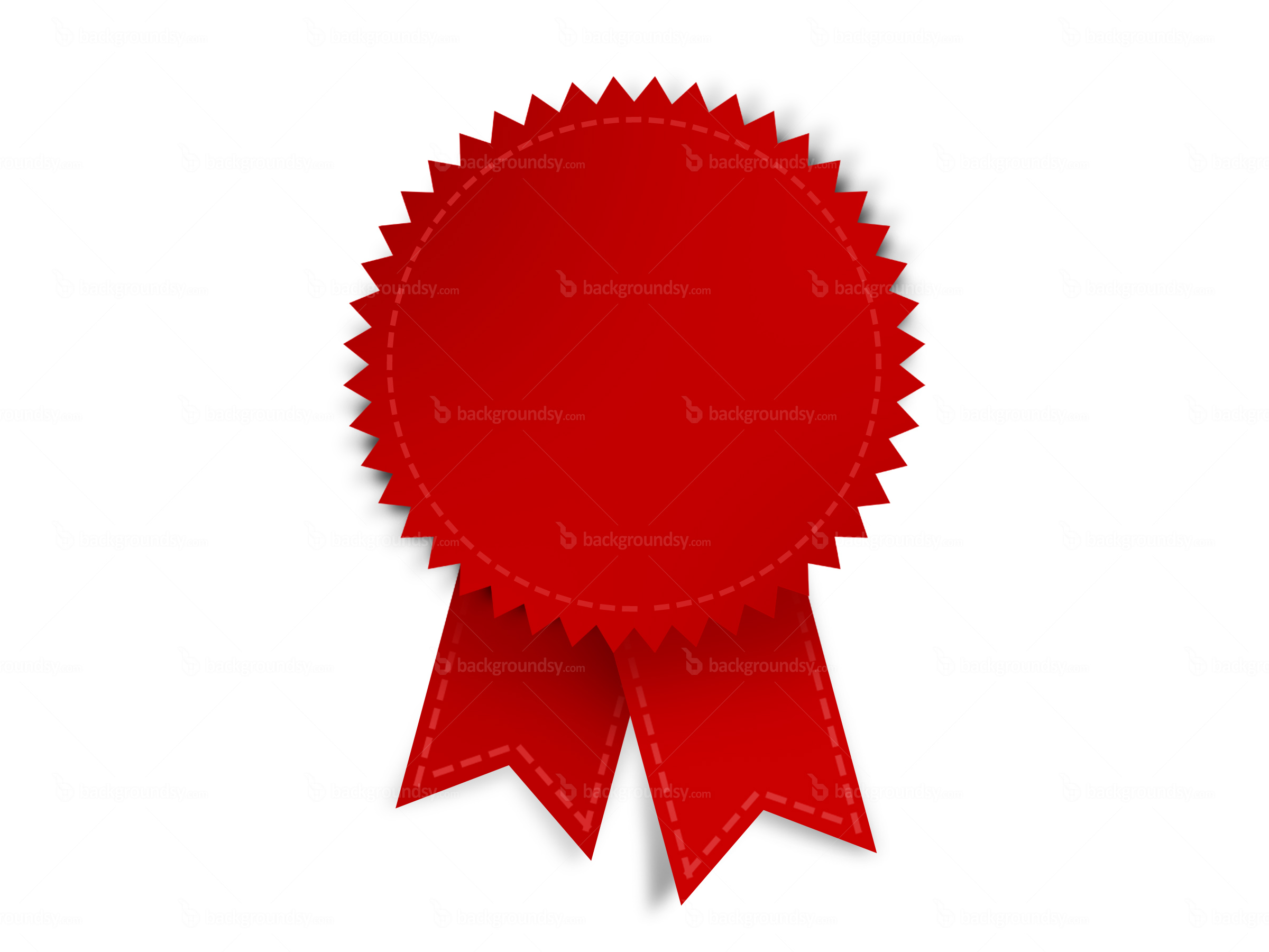 Blank Award Ribbon Template